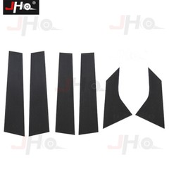 6Pcs For Ford Mustang Mach-E 2021-2022 Carbon Fiber B-Pillar Cover Trim Sticker