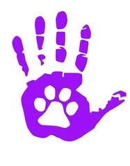 Set of Hand Paw Wave Decals for Jeep Side Mirrors- Left & Right