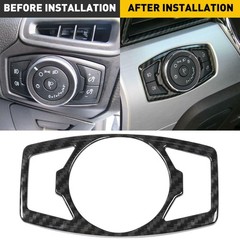 1/2set Switch Trim Headlight Decor for Cover Ford F150/Mustang 2015-2019 Carbon