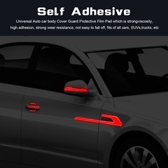 12PCS Rearview Mirror Side Door Handle Red Reflective Warning Safety Sticker Set