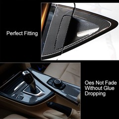 Auto Accessories 5D Glossy Carbon Fiber Vinyl Film Car Interior Wrap Stickers