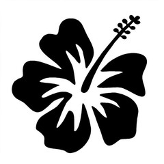 Hibiscus Vinyl Decal Hawaiian Aloha Flower Car Window Laptop Sticker 4″ in