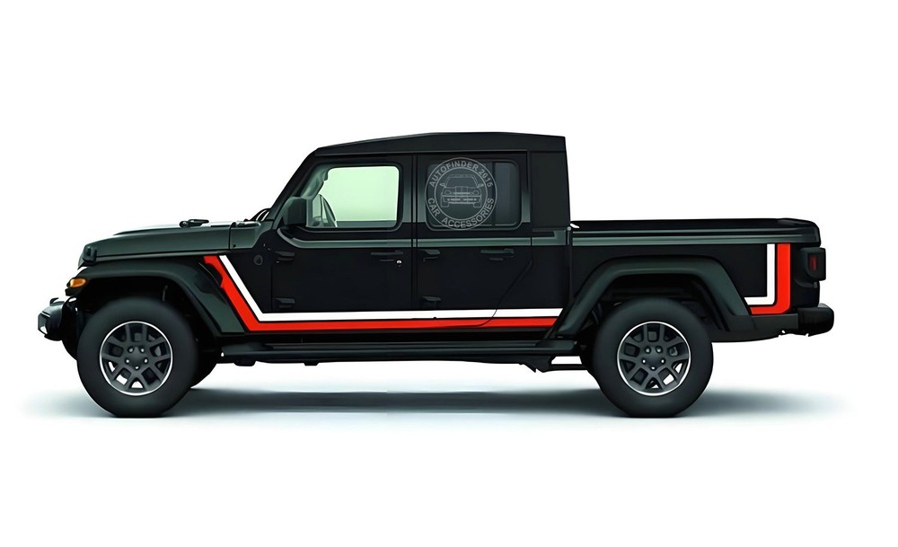 Graphics Racing Stripe Sticker For Jeep Gladiator Pickup Truck Side Door Decals