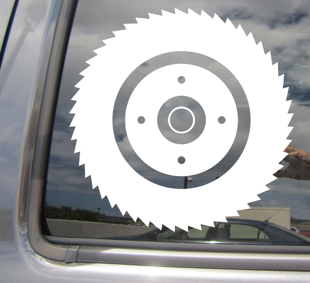 Saw Blade #2 – Circular Table Construction Car Window Vinyl Decal Sticker 10383