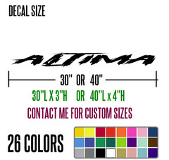 CUSTOM WINDSHIELD VINYL DECAL STICKER FOR NISSAN ALTIMA – wd4