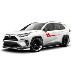 Door hockey stripes graphics stickers decal compatible with Toyota Rav4