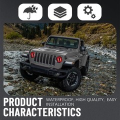 3D Stereo Beast Eye Car Headlight Stickers Water-Resistant