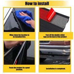 6M Body Side Molding Belt Exterior Protector Roll For Chevy / GMC SUV Truck 2SET