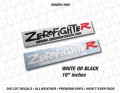ZEROFIGHTER Decal Sticker 10 inch – Civic Type R JDM Kanjo Tokyo Racing Loop One