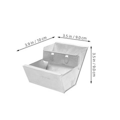 2 Count Small Animal Food Dispenser Bowl Bunny Accessories for Rabbits