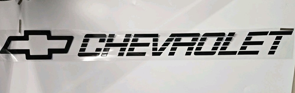 Chevrolet Windshield Tailgate Sticker Decal 40×5 inchs blk stick on most items