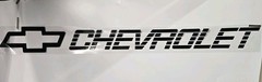 Chevrolet Windshield Tailgate Sticker Decal 40×5 inchs blk stick on most items