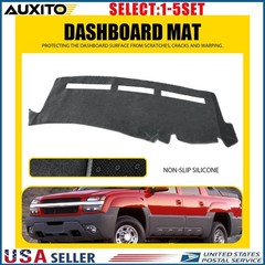 Gray Dash Mat for Chevrolet Avalanche 1500 2500 2001-06 Dashboard Cover Pad 1-5X