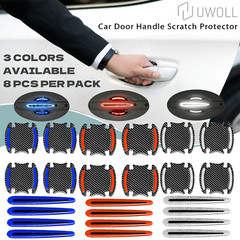 8 PCS Car Door Handle Reflective Sticker Safety Strips Anti Scratch Protector