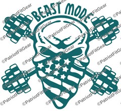 Beast Mode,Release The Beast,Skull,Fitness,,Exercise,CrossFit,Custom Vinyl Decal