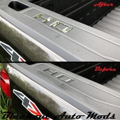 HD Chrome Tone Bed Rail Letter Inserts 2020-2024 Chevy Silverado HD 2500 3500