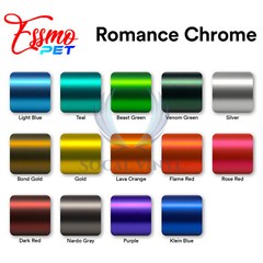 ESSMO PET Romance Chrome Dark Red Auto Car Vehicle Vinyl Wrap Decal Sticker