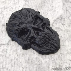 3D Metal Skull Car Body Rear Trunk Lid Tank Cover Badge Emblem Decal Sticker