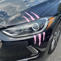 Headlight Claw Scratch Mark Vinyl Decal | Universal Fit Front Bumper Hood 744
