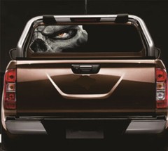 Car SUV Truck Pickup Rear Window Sticker Perforated Skull Graphic Decal Wrap 1Pc