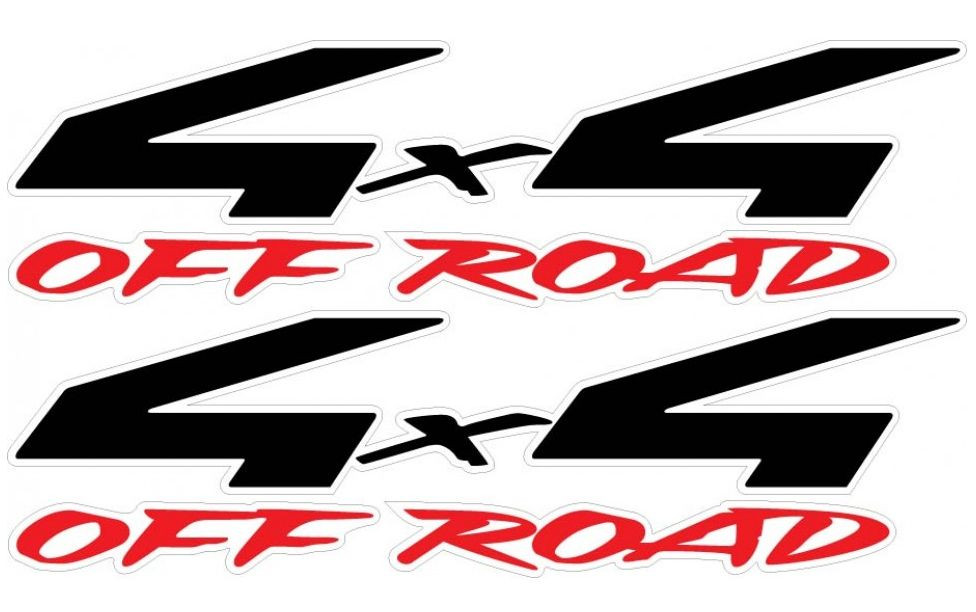1990 – 1997 4×4 Off Road Decals for Nissan Frontier Bedside Decal Sticker Black