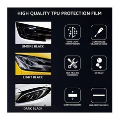 20Inch x 5Feet TPU Protection Tint Headlight Taillight with Tint Air-Release