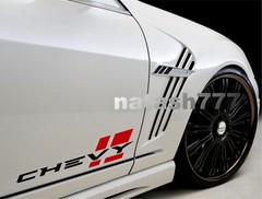 CHEVY Sport Racing Performance Car CHEVROLET Vinyl Decal Sticker Emblem logo 2pc
