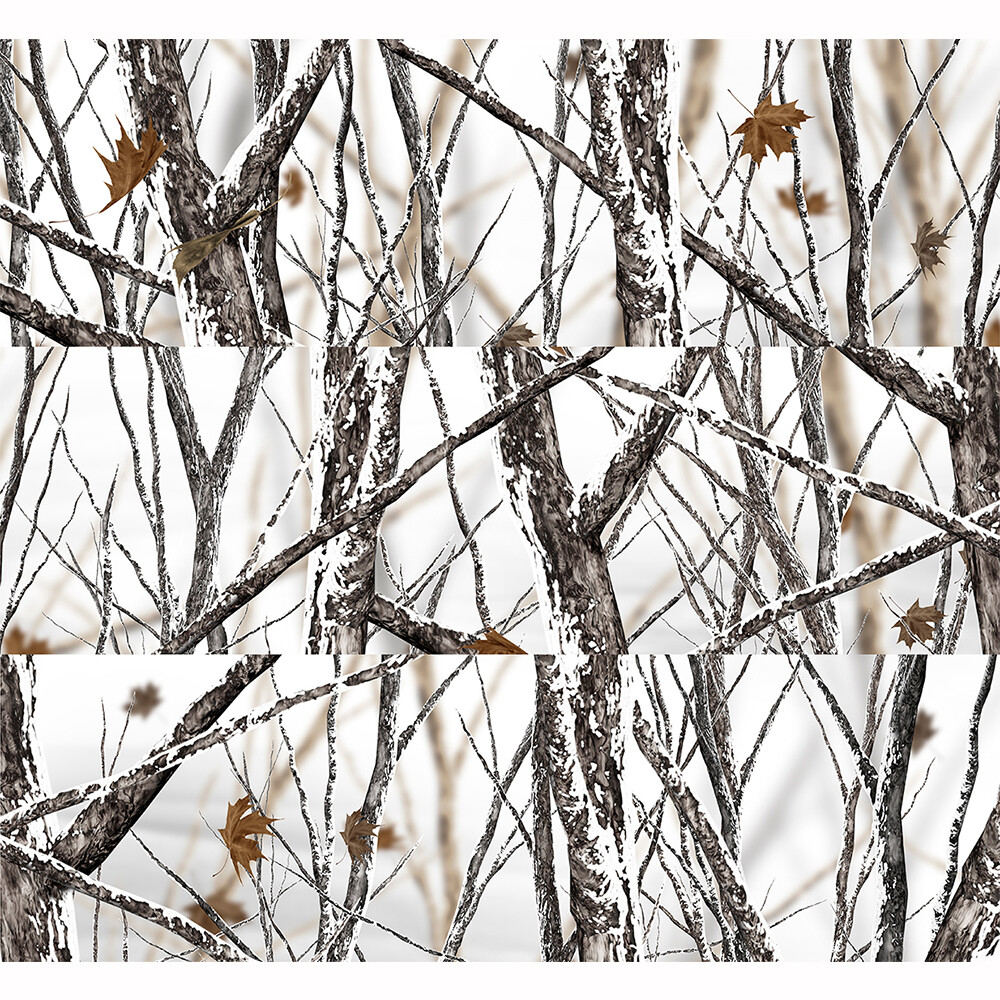 Snowstorm Camo MATTE Rocker Wrap Vinyl Truck Wrap Snow Winter Camouflage 13′