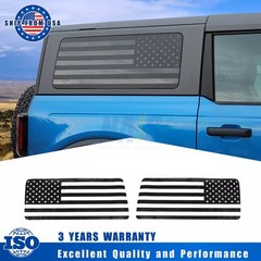 For Ford Bronco Full Size 2 Door 2021-2024 American Flag Side Window 2x