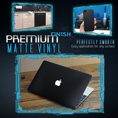 Matte Flat Black Vinyl Wrap Decal Car Bubble Free Air Release 60″ x 60″ In Roll