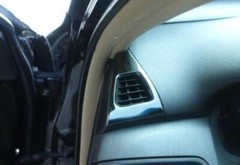 Black Titanium Dashboard Side Vent Overlay Cover For Honda Accord 8th 2008-2013