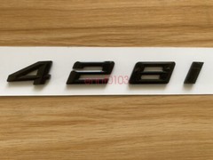 Gloss Black 3D ABS Letters Trunk 428i Emblem Rear Badge for BMW 2017-2022 428i