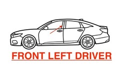 Genuine Acura RDX 2019-2021 Front Left-Right Door Molding Window Trim OEM