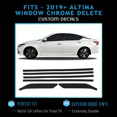 For 2019-2020 Nissan Altima Window Precut Chrome Delete Kit – Chrome Mirror