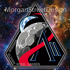 NASA Artemis II Mission Logo Vinyl Decal Sticker – Moon Rocket Space Program