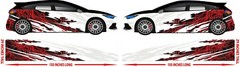Race car Side wrap Laminated Print Modified super stock Street-38 Veins