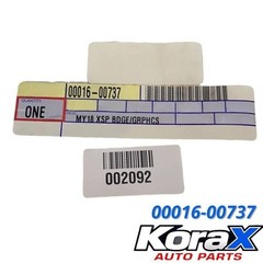 2005-2015 TOYOTA TUNDRA/TACOMA XSP REAR SIDE DECAL NEW OEM 00016-00737