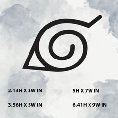 Naruto|Leaf tribe|Vinyl Sticker |Decal for Window|Laptop|Any smooth surface