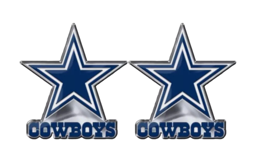 (2-Pack) Team Promark NFL Dallas Cowboys Alternative Color Logo Emblem, Blue