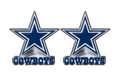 (2-Pack) Team Promark NFL Dallas Cowboys Alternative Color Logo Emblem, Blue