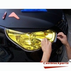 For Headlight Taillight Transparent Yellow Lens Vinyl Protection Film12″x78″