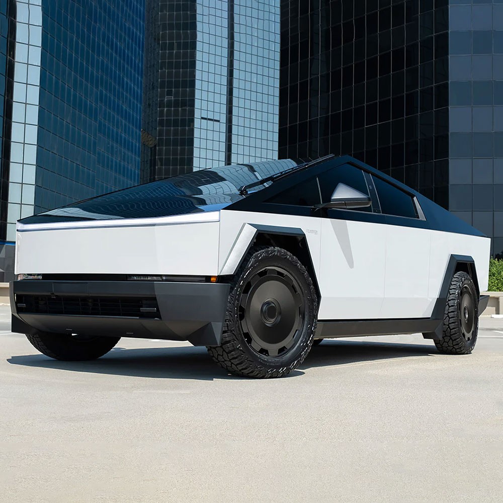 Cybertruck PreCut Paint Protection PET Vinyl Wrap Color Change Black and white