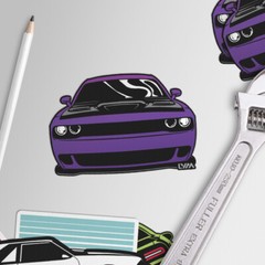 2008-2023 Dodge Challenger Front/Rear Decal/Sticker – Multiple Colors