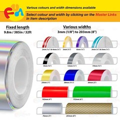 LIME GREEN 1/12″ & 1/6″ Roll Vinyl Pinstriping Stripe Double Line Tape Sticker