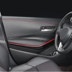 1/2set PU 2M Car Leather Decor Dashboard Line Sticker Strip Moulding Trim Access