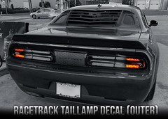 Luxe Auto Concepts 2015+ Dodge Challenger Racetrack Taillamp Decals