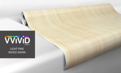 VVivid White Maple Wood Grain Vinyl Wrap Architectural Film | V111