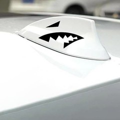 Shark Mouth Reflective Universal Stickers Shark Fin Self-Adhesive Decals