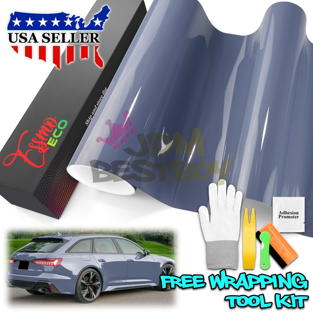 2FTx5FT PPF Space Gray Gloss Color Vinyl Paint Protection Film Scratch Car Wrap