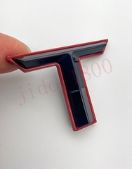 BLACK Red letters compatible with TOYOTA TUNDRA 2022 23 logo Front insert